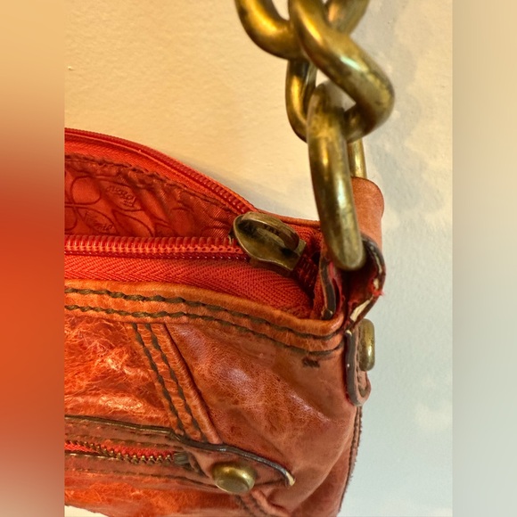 Fossil Red Leather Crossbody Bag - Picture 13 of 13